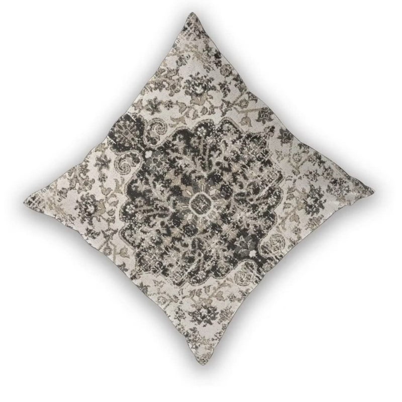 Sunshineyan Boho رمي وسادة يغطي 18x18 مجموعة من 2 أسود براون نمط السجاد وسادة يغطي العرقية ريفي مزرعة وسادة الحالات الكتان الهدايا الزخرفية للأريكة أريكة داخلي في الهواء الطلق - Image 2
